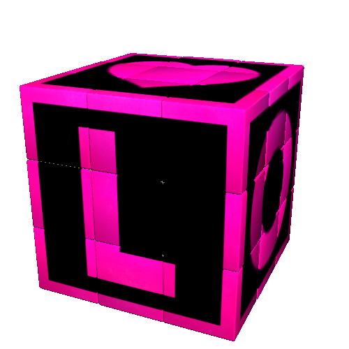Cub Rubik - Iconic - Memo: Love Neon Pink | Iconicube