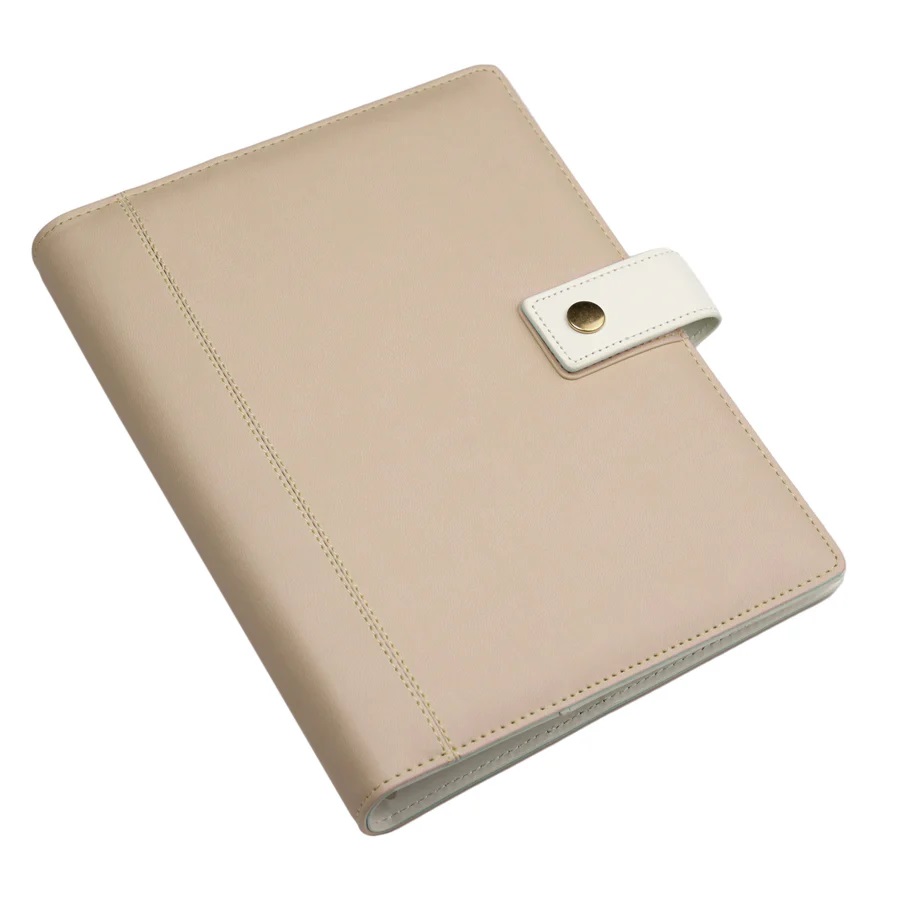 Agenda - Organizer A5 - Hartie punctata - Latte Beige | Quartz Office