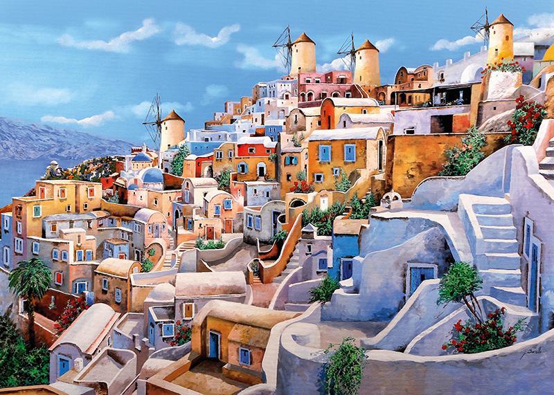 Puzzle 1000 piese - Color di Santorini | Timaro