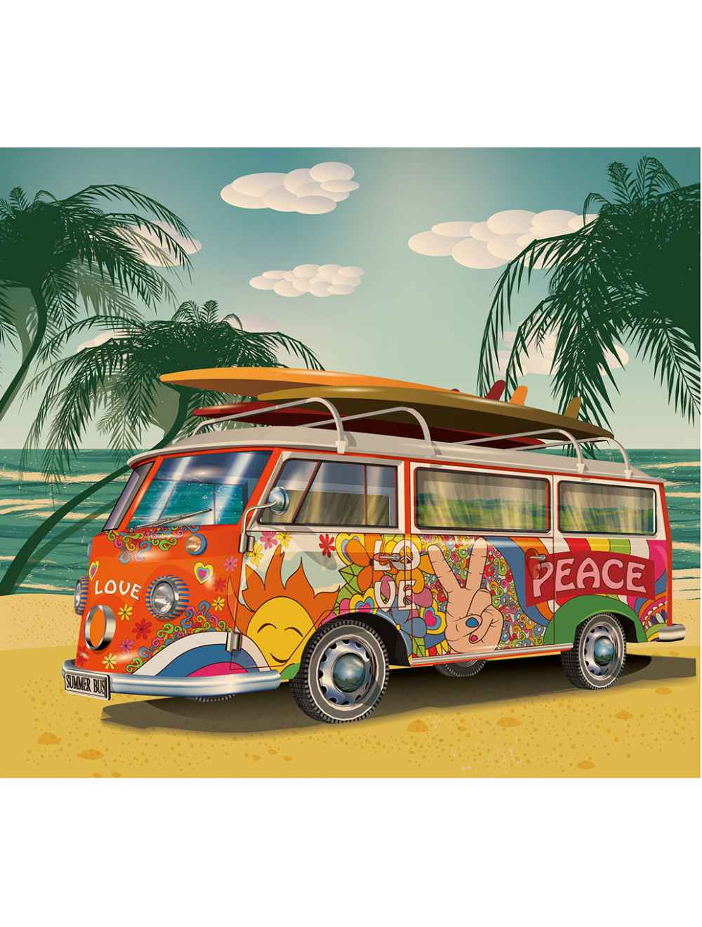 Puzzle - Mandala - The Hippy Van | Logica Giochi
