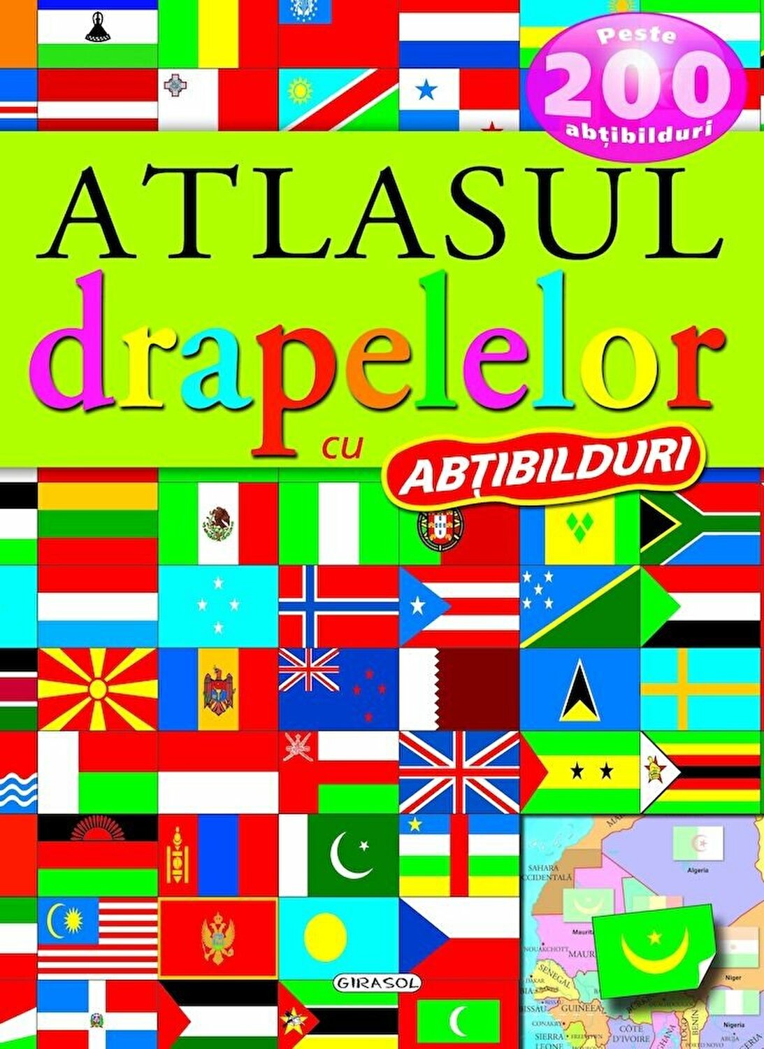 Atlasul drapelelor cu abtibilduri | carturesti.ro imagine 2022