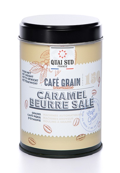 Cafea boabe cu aroma de caramel sarat