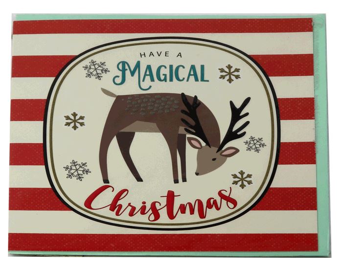 Felicitare - Have a Magical Christmas - Reindeer | Laura Darrington Design