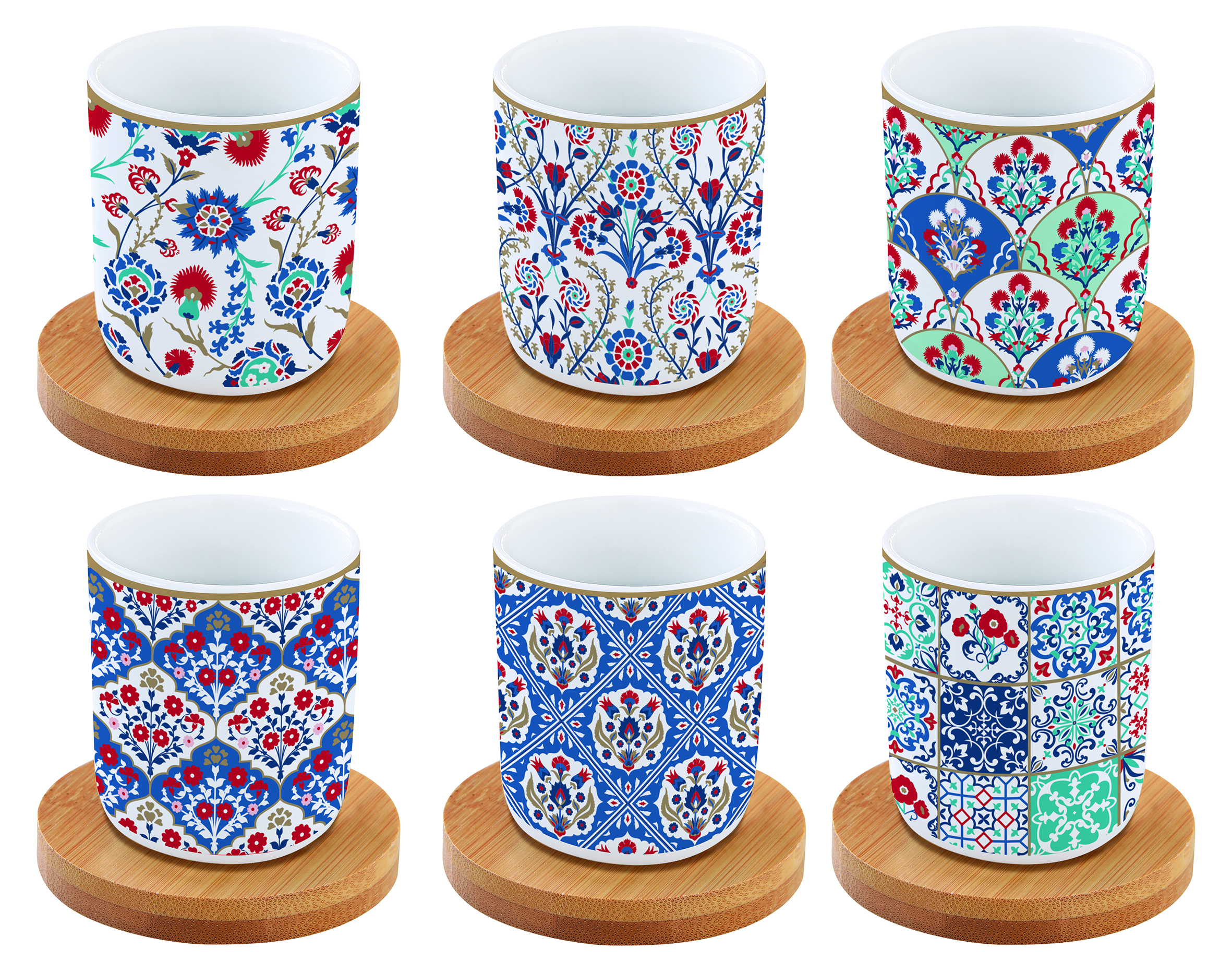 Set 6 cesti pentru cafea - Iznik | Easy Life