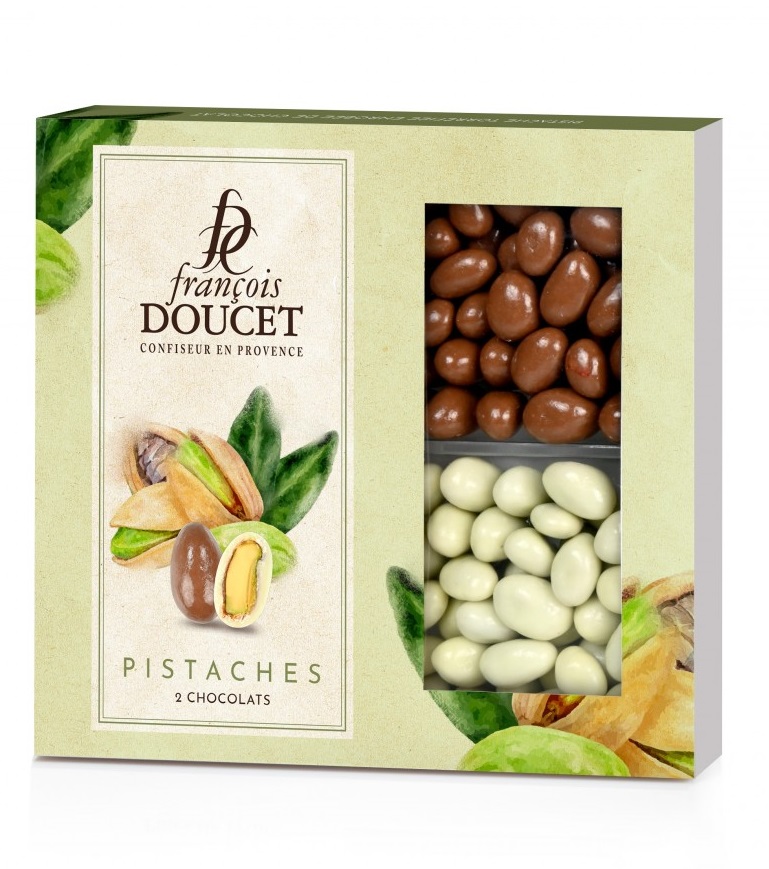 Fistic invelit in ciocolata - Coffret pistache chocolat, 180 g | Francois Doucet