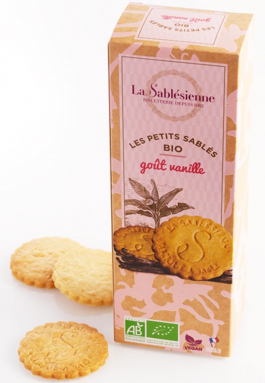 Biscuiti - Les Petits Sables BIO - Vanille, 110 g | La Sablesienne