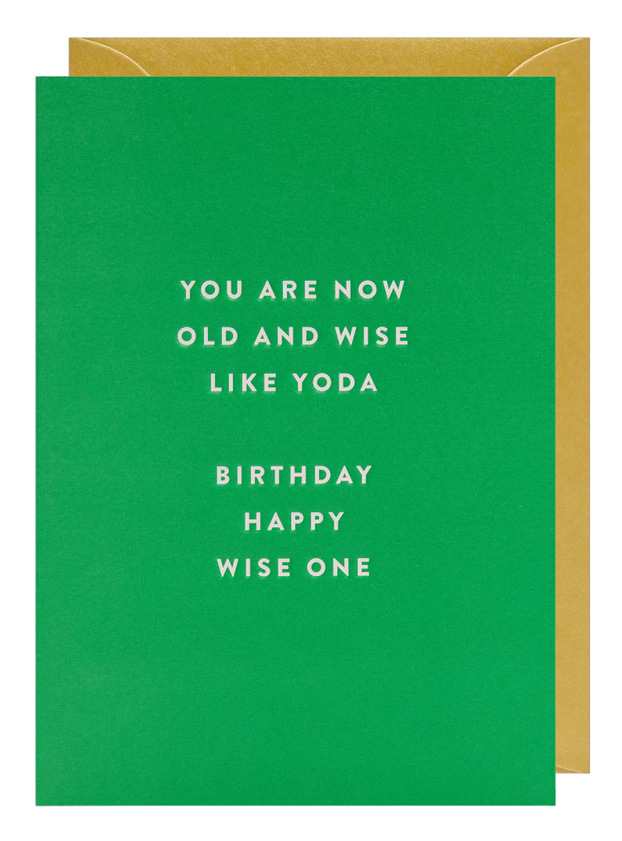 Felicitare - You Are Now Old And Wise Like Yoda | Lagom Design