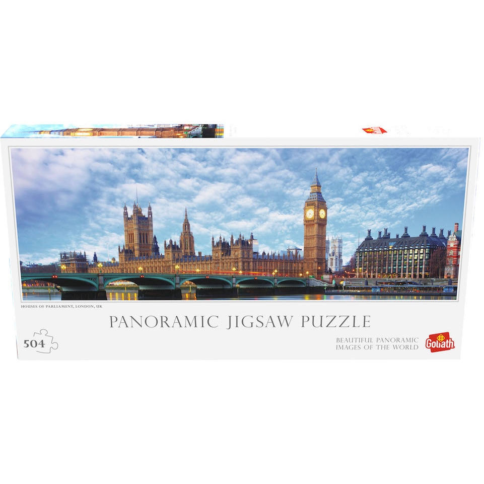 Puzzle 504 piese - Panoramic - Parlamentul din Londra | Goliath image2