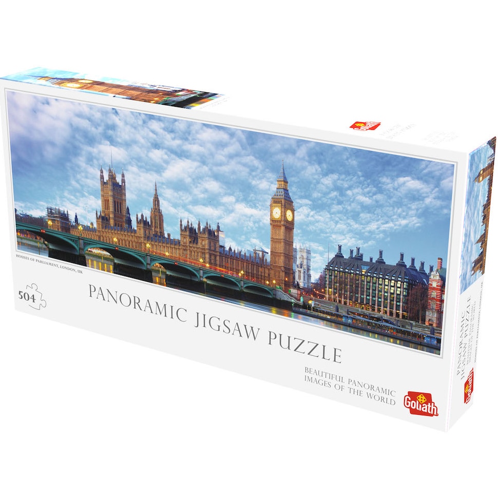 Puzzle 504 piese - Panoramic - Parlamentul din Londra | Goliath image1