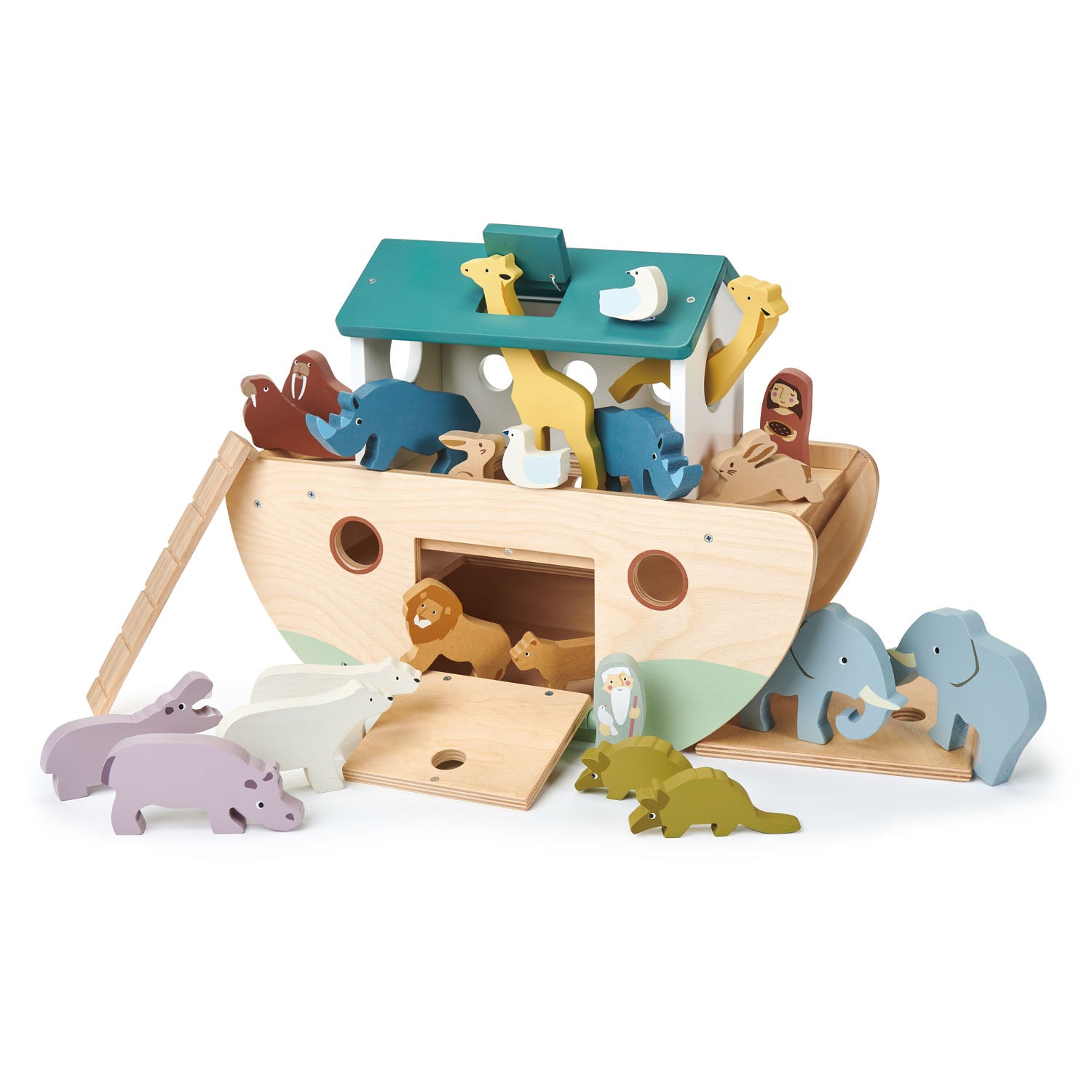 Set de joaca - Noah\'s Wooden Ark | Tender Leaf Toys