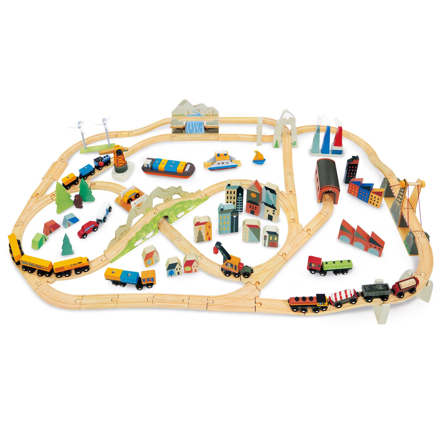 Set de joaca - Mountain View Train Set | Tender Leaf Toys