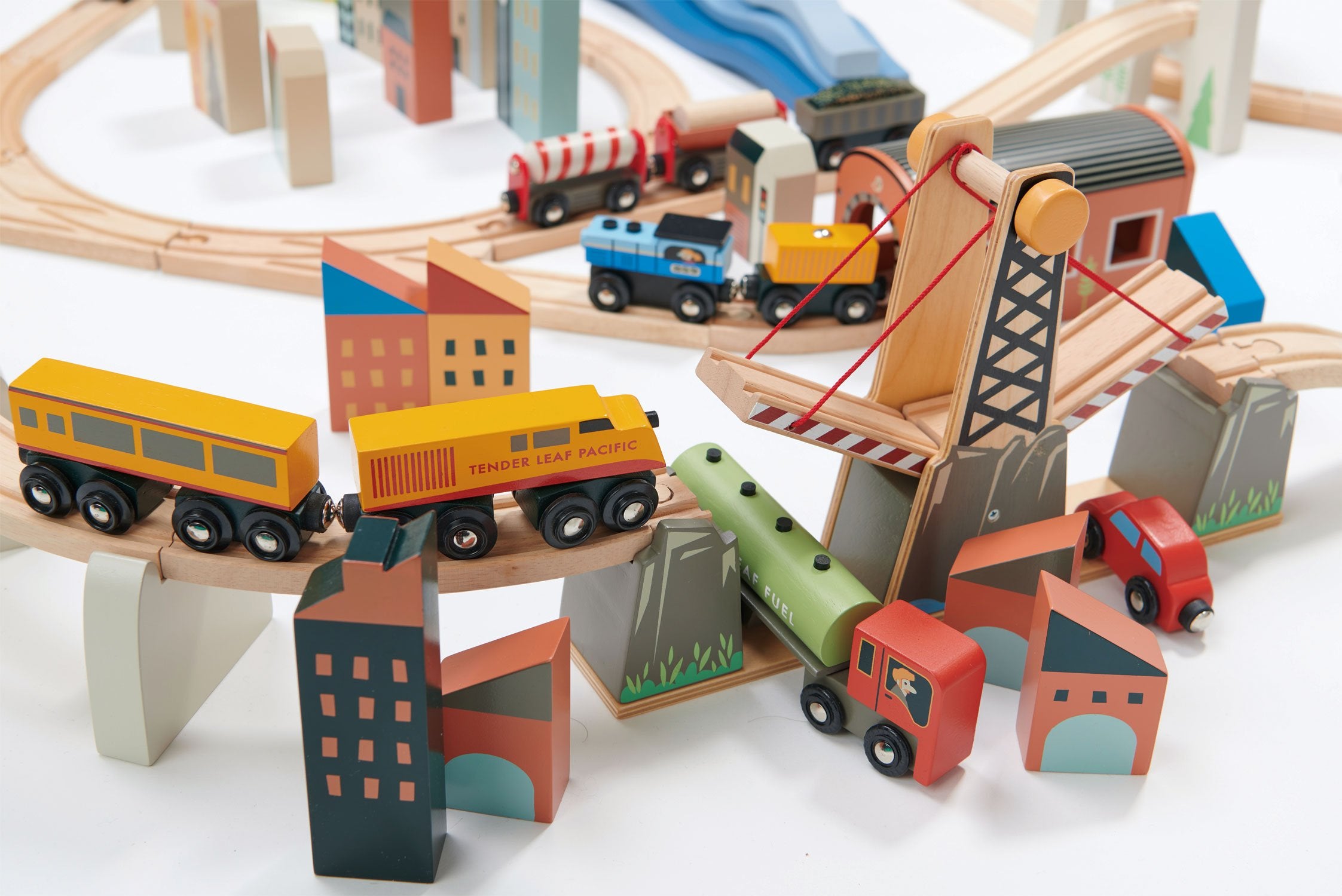 Set de joaca - Mountain View Train Set | Tender Leaf Toys - 2 | YEO