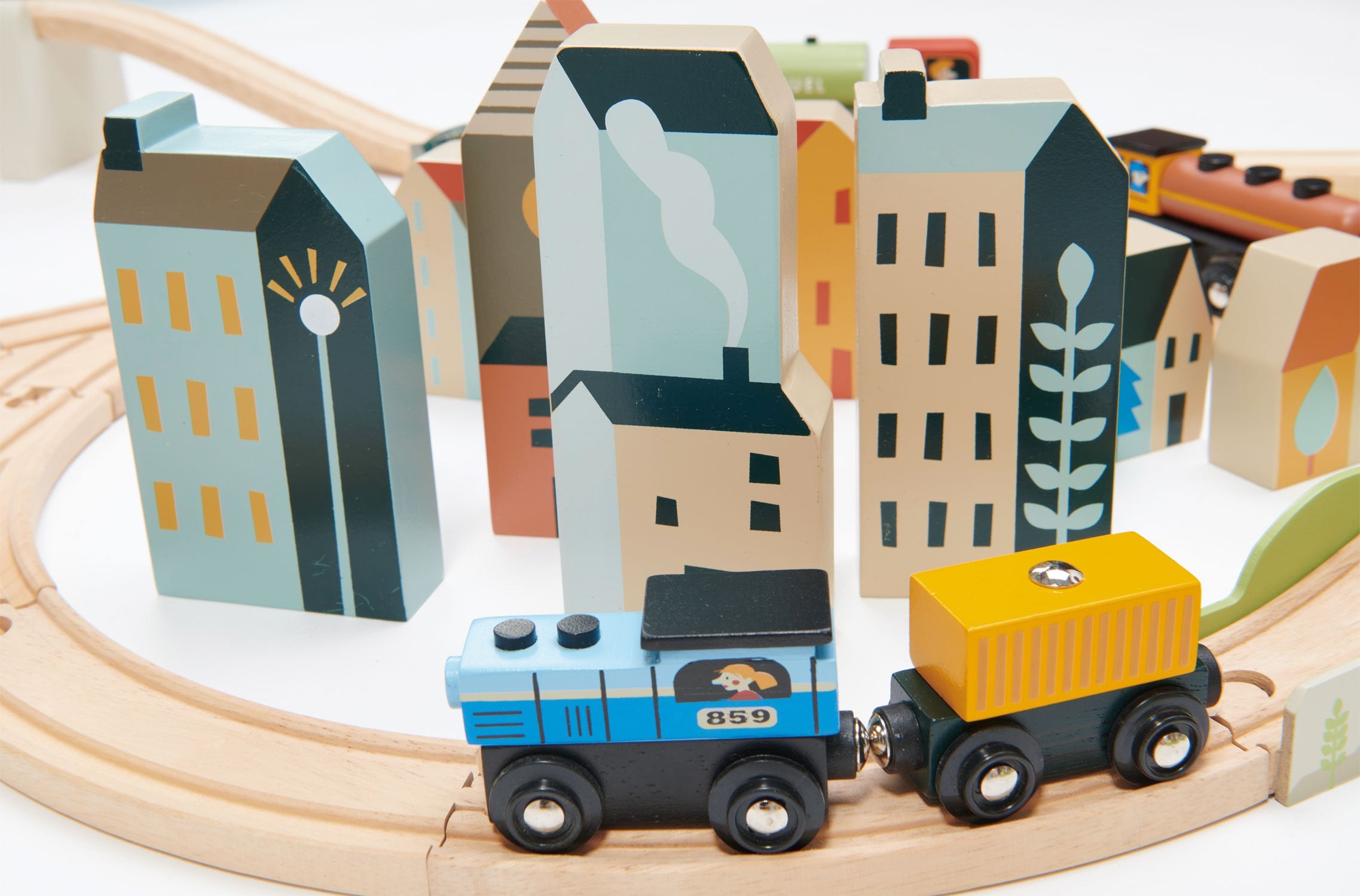 Set de joaca - Mountain View Train Set | Tender Leaf Toys - 3 | YEO