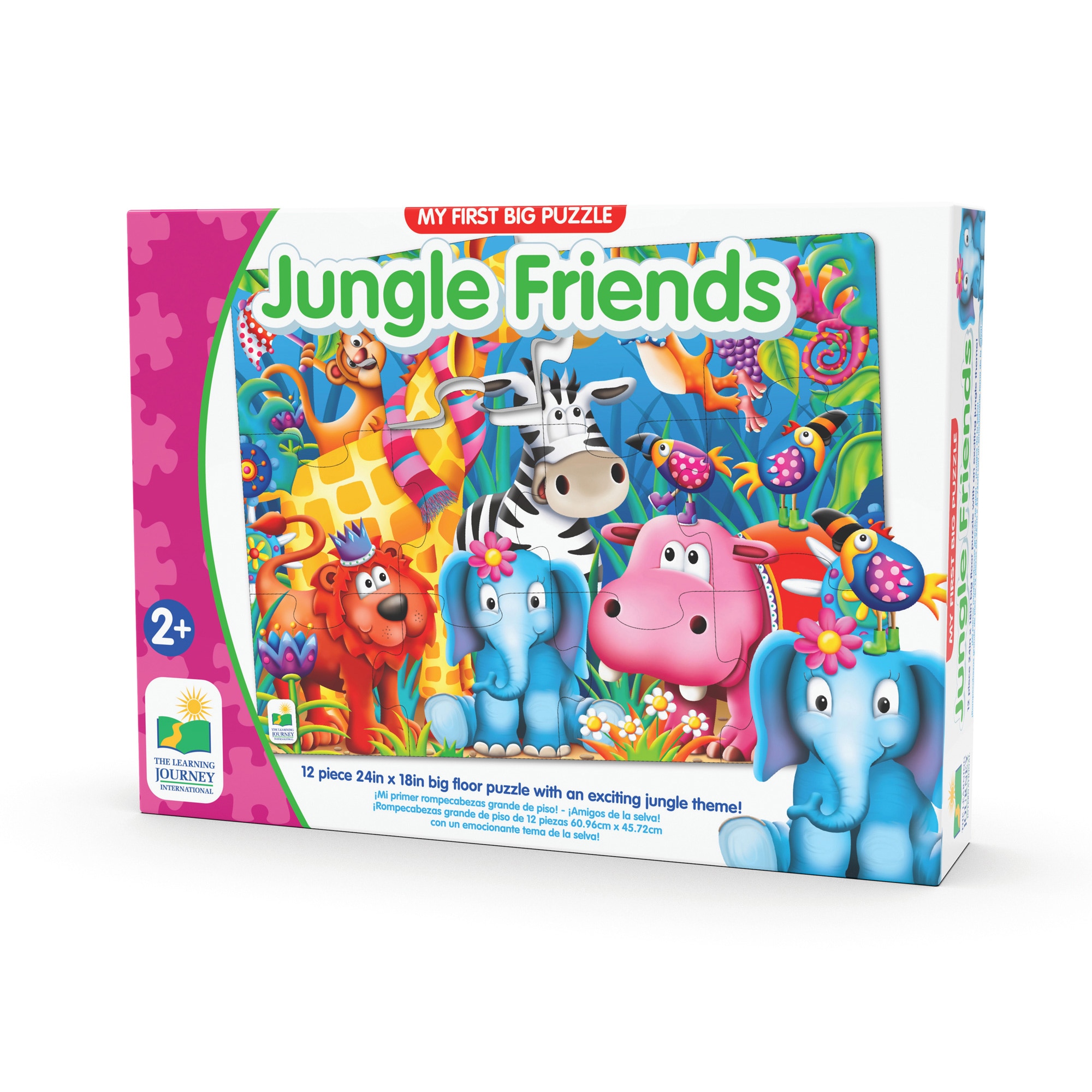 Puzzle 12 piese - Jungle Friends | The Learning Journey