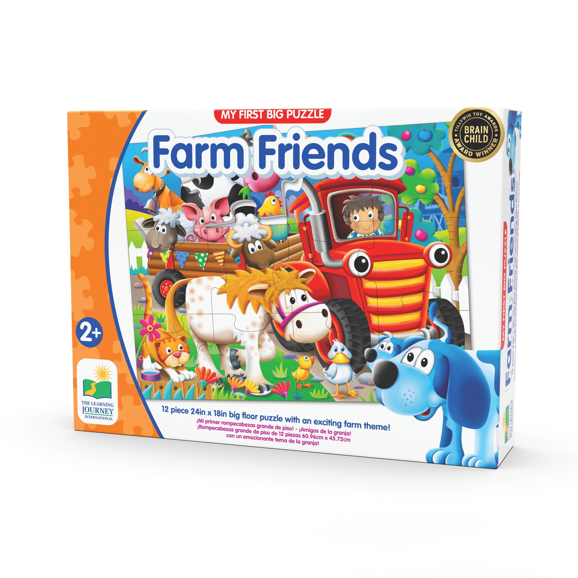 Puzzle 12 piese - Farm Friends | The Learning Journey
