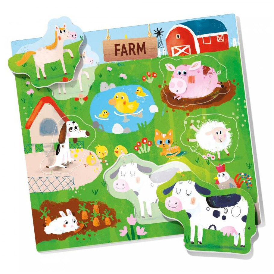 Puzzle educativ - Montessori Animal Lotto | Headu - 2