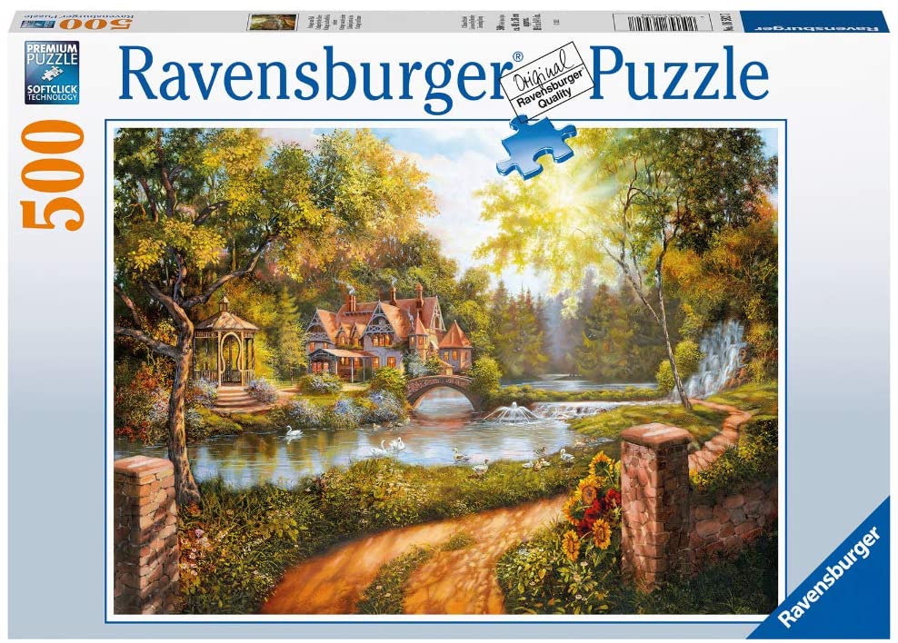 Puzzle 500 piese - Casuta langa Rau | Ravensburger