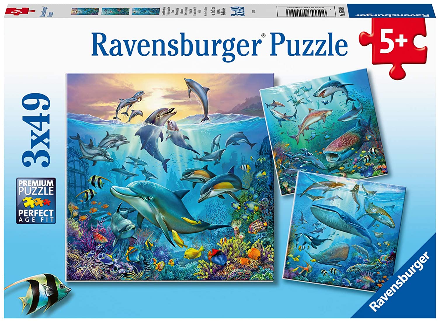 Puzzle 3x49 piese - Lumea Subacvatica | Ravensburger