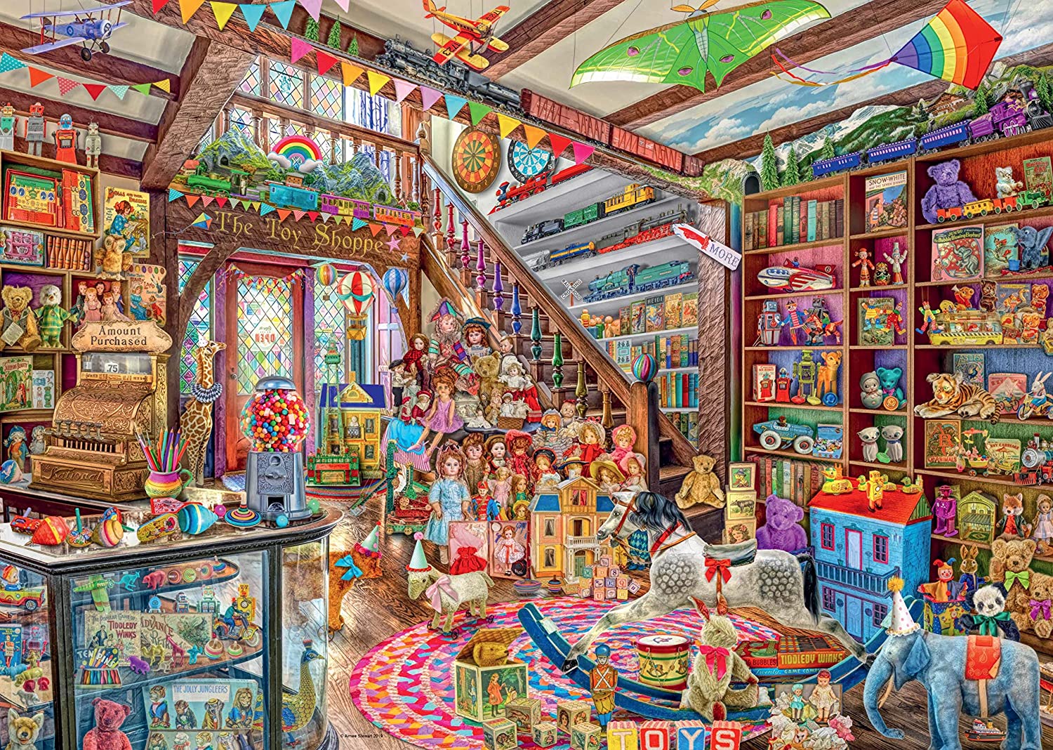 Puzzle 1000 piese - Fantasy Toy Shop | Ravensburger