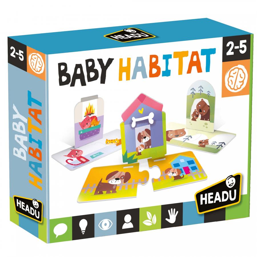 Puzzle educativ - Baby Habitat | Headu