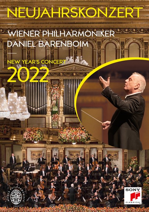 Neujahrskonzert 2022 (New Year\'s Concert) | Wiener Philharmoniker, Daniel Barenboim, Johann Struass, Josef Strauss, Joseph Hellmesberger