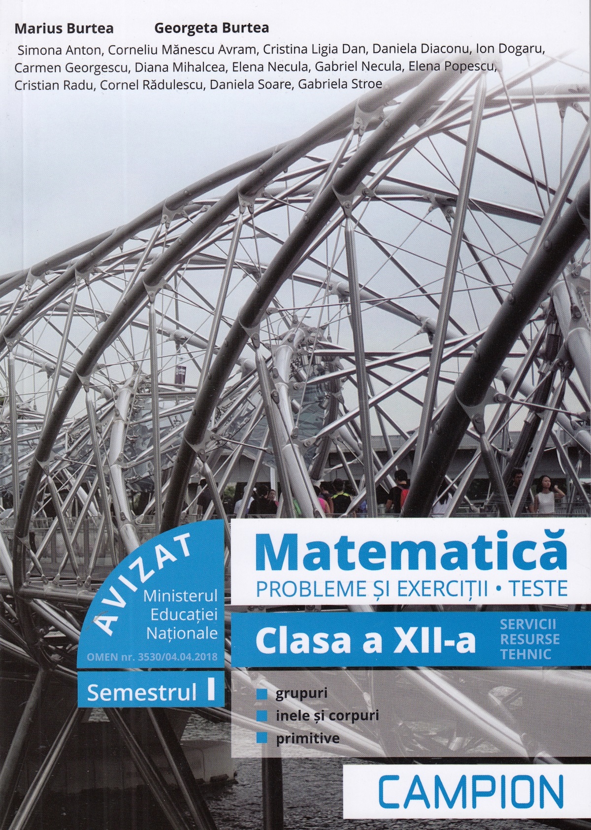 Matematica. Probleme si exercitii. Teste. Clasa a XII-a. Semestrul I | Marius Burtea, Georgeta Burtea