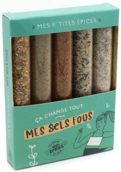 Set 5 mini condimente - Mes Sels Fous | Le monde en tube