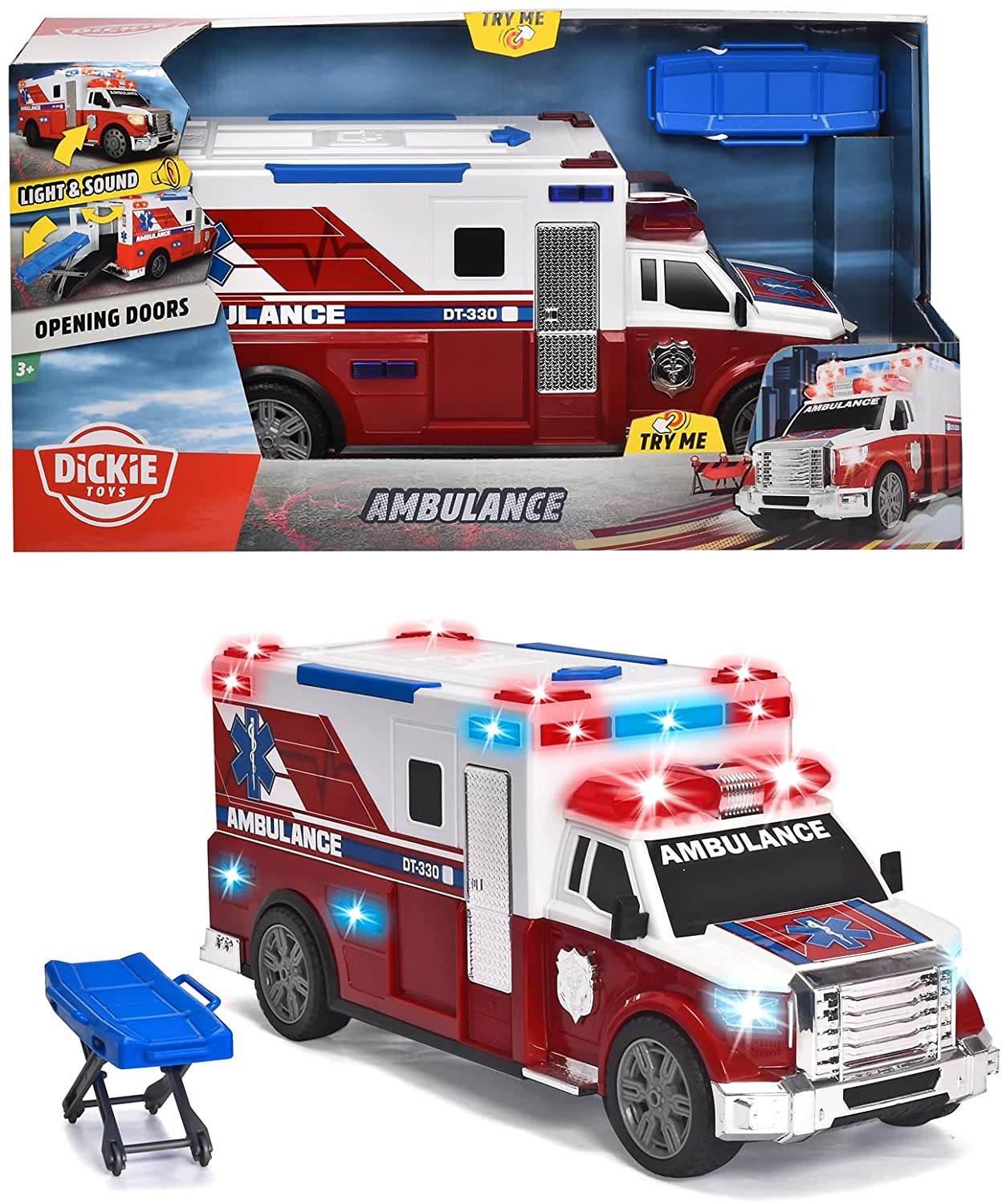 Masina - Emergency Service, 33 cm | Dickie Toys - 5