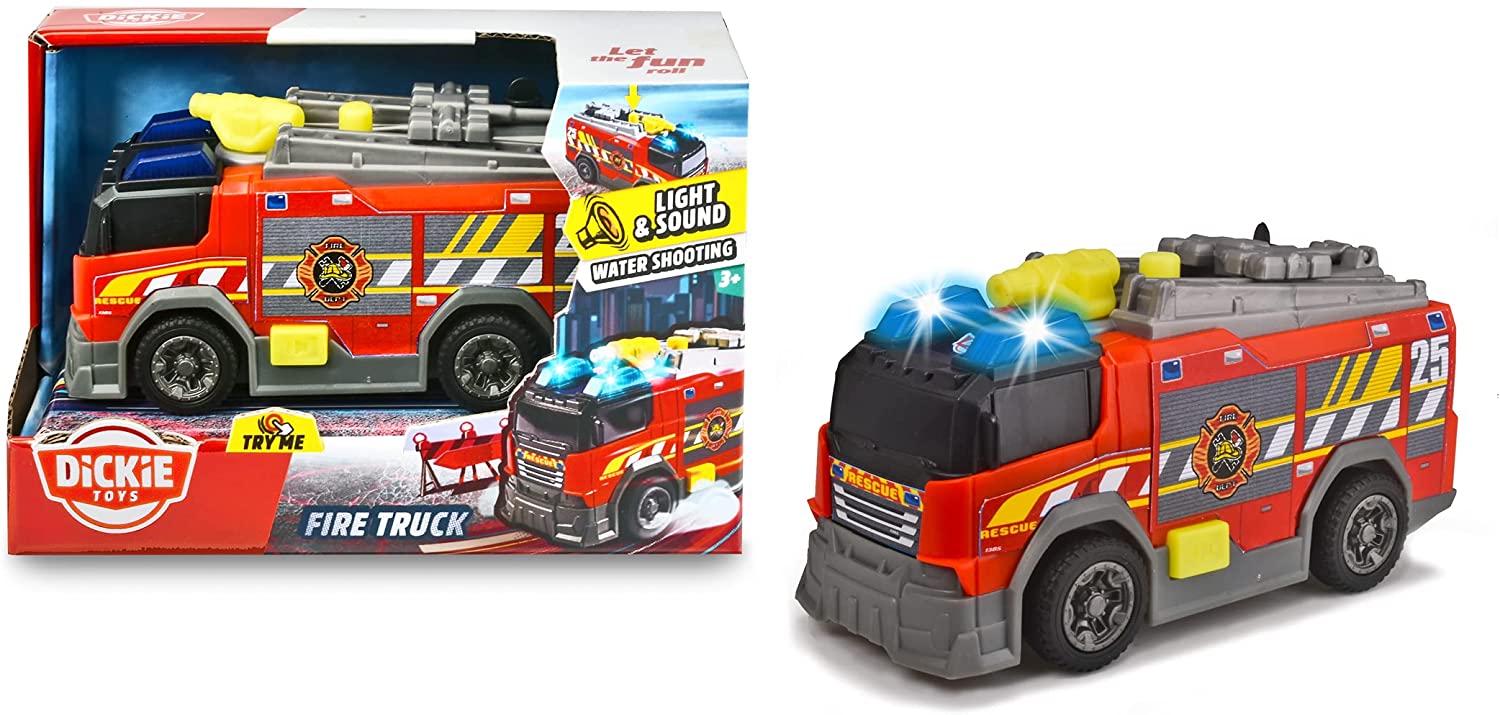 Masina - City Heroes - Fire Car, 15 cm | Dickie Toys - 1