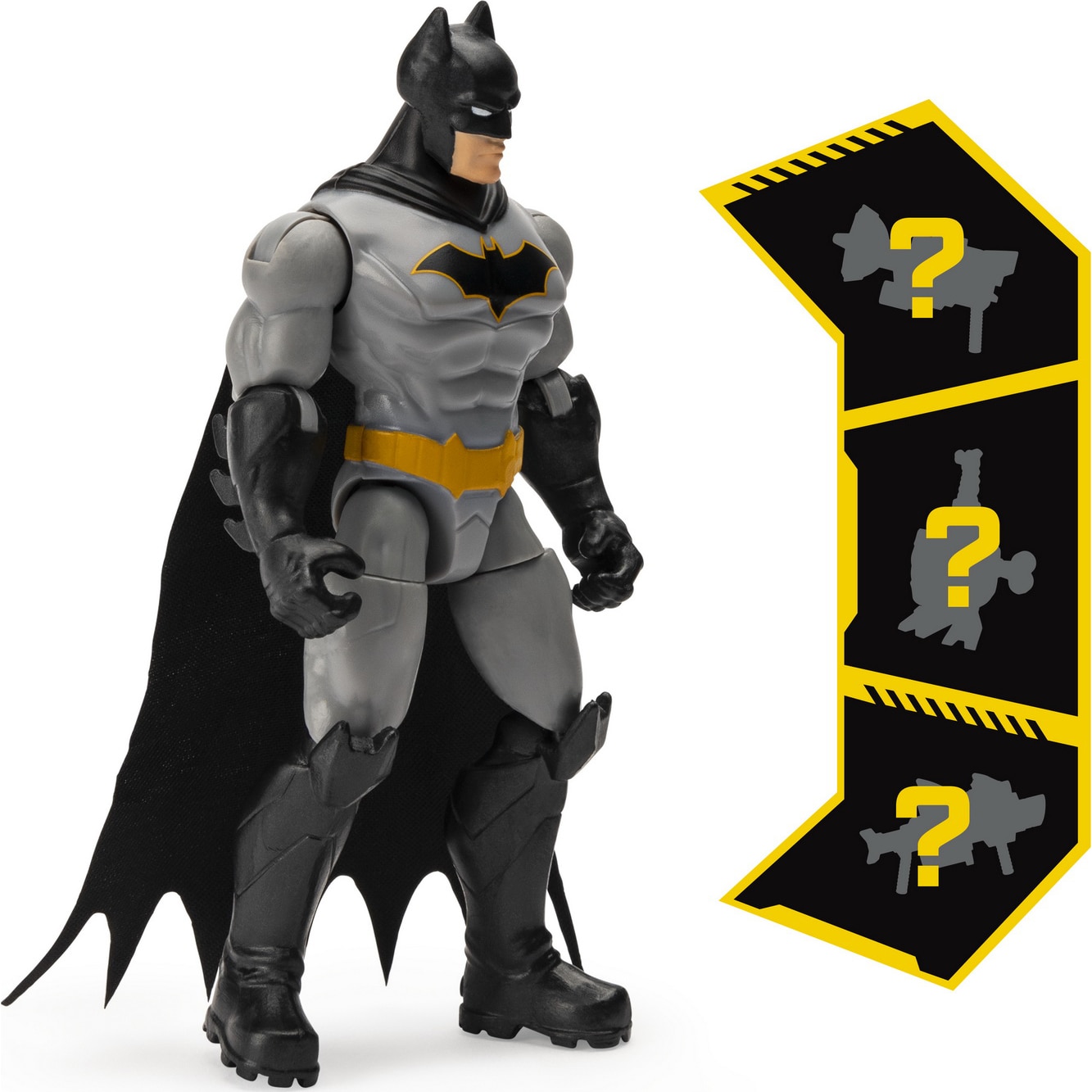 Figurina - DC - Batman cu 3 Accesorii, 10 cm | Spin Master