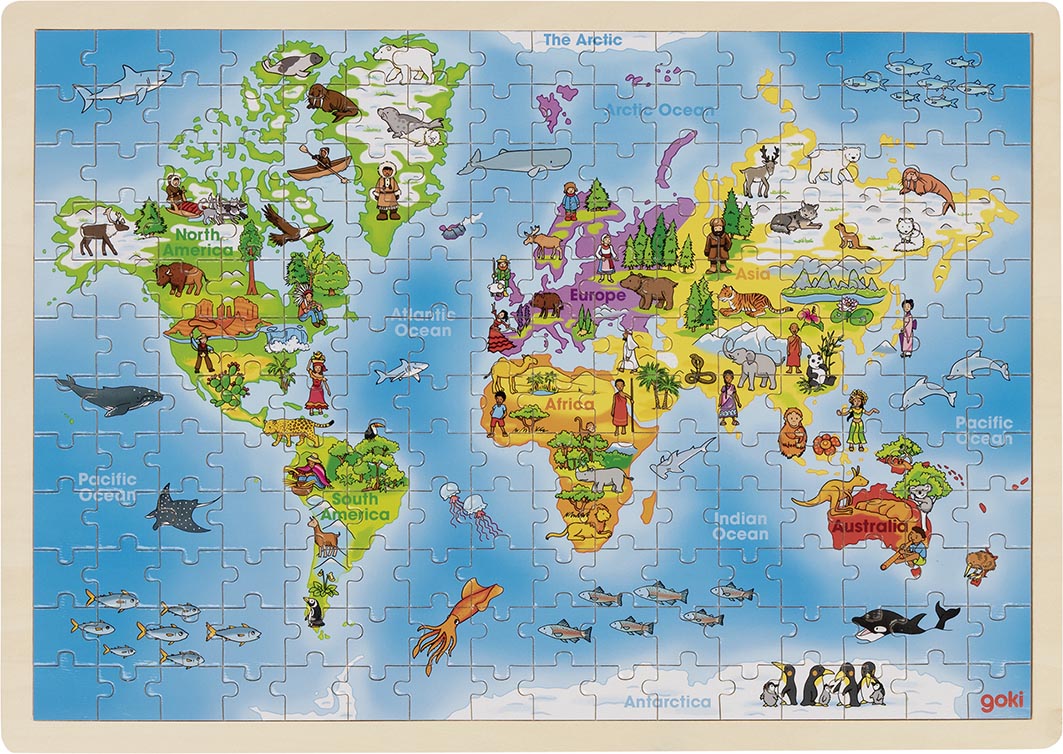Puzzle 192 piese - World | Goki