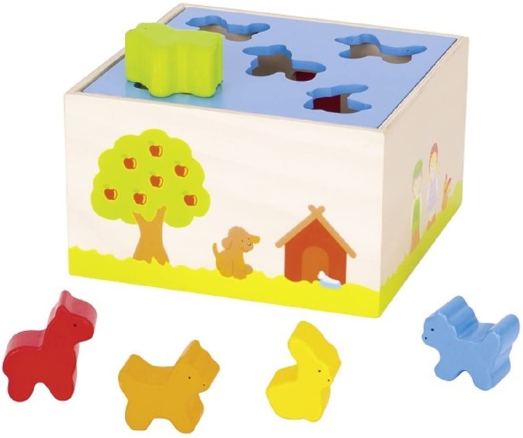 Jucarie din lemn - Sortbox Farm Animals | Goki