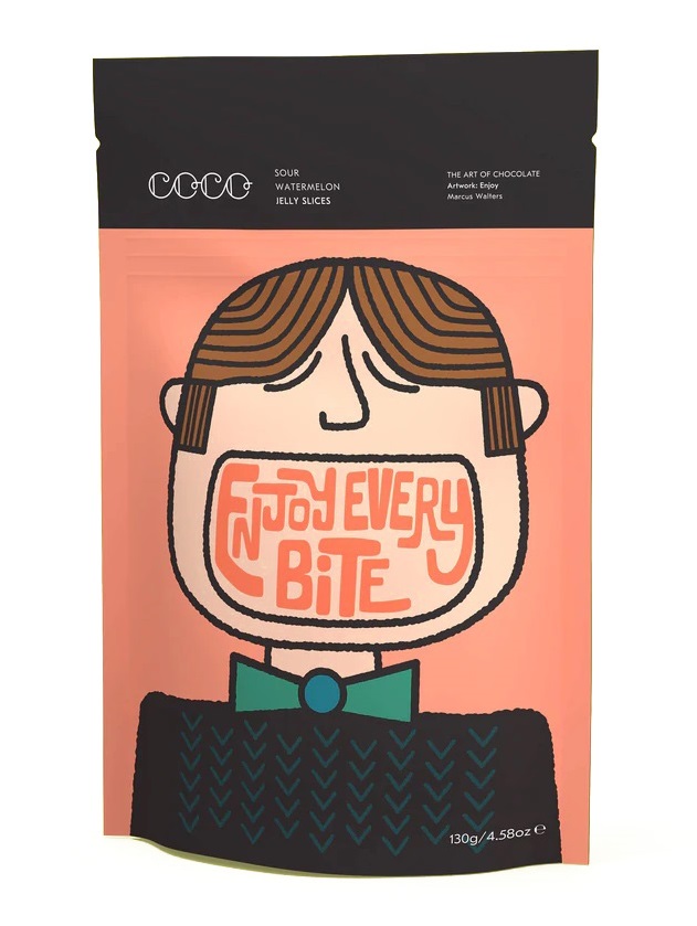 Jeleuri - Sour Watermelon Jelly Slices, 130 g