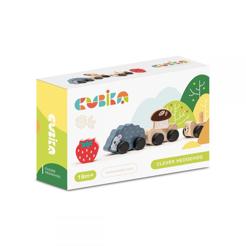 Jucarie din lemn - Clever Hedgehog | Cubika - 3 | YEO