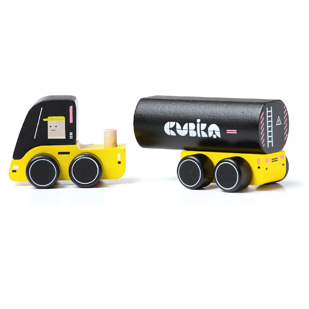 Jucarie din lemn - Toy-Truck - Yellow | Cubika - 1