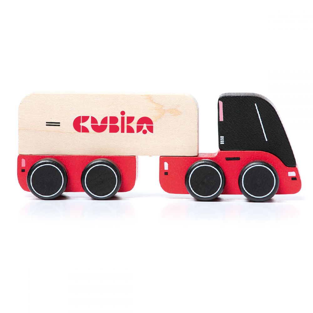 Jucarie din lemn - Toy-Truck - Red | Cubika - 1