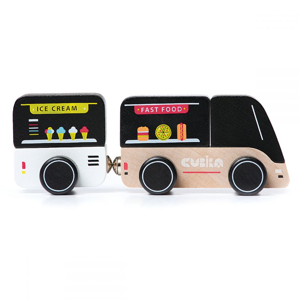 Jucarie din lemn - Food Truck | Cubika - 1