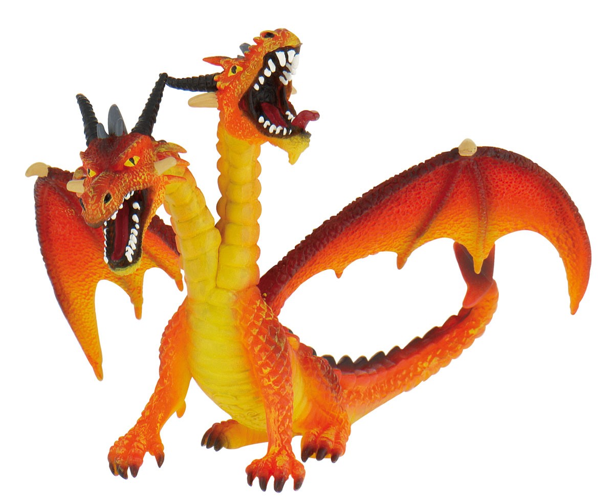 Figurina - Dragon Orange cu 2 capete | Bullyland image9