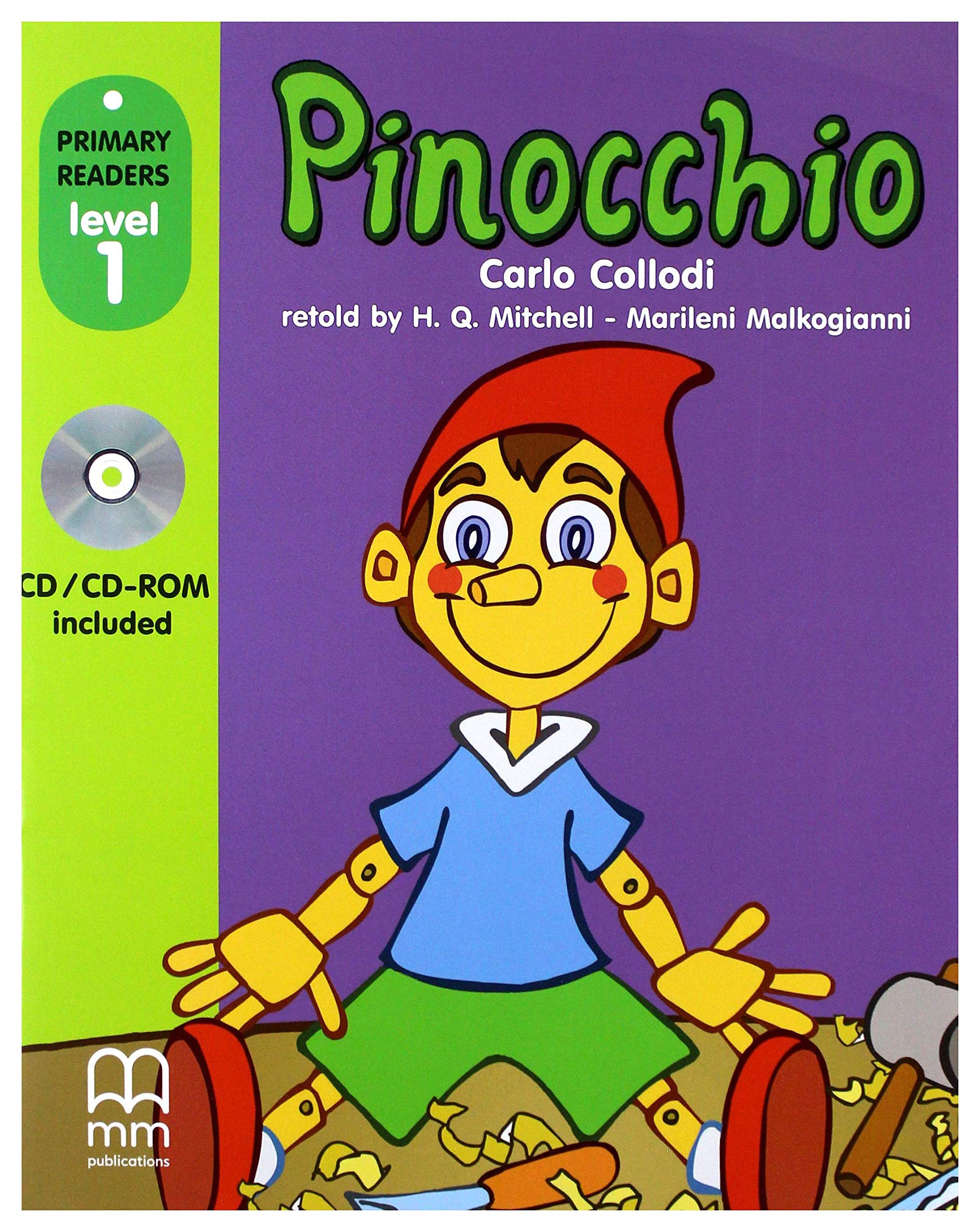 Primary Readers Level 1 - Pinocchio | H. Q. Mitchell, Marileni Malkogianni