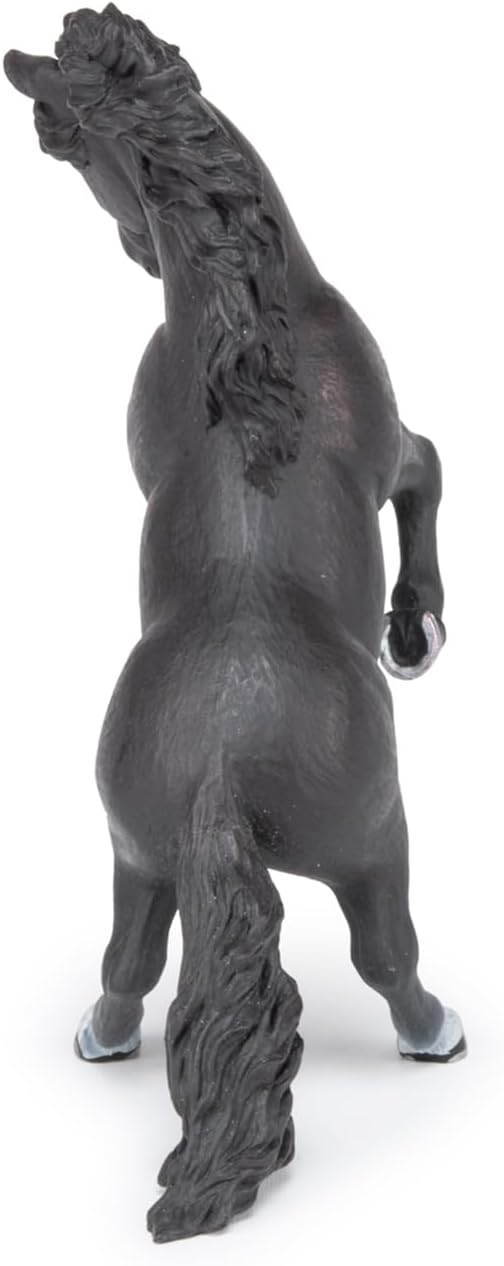 Figurina - Black reared up horse | Papo - 6 | YEO