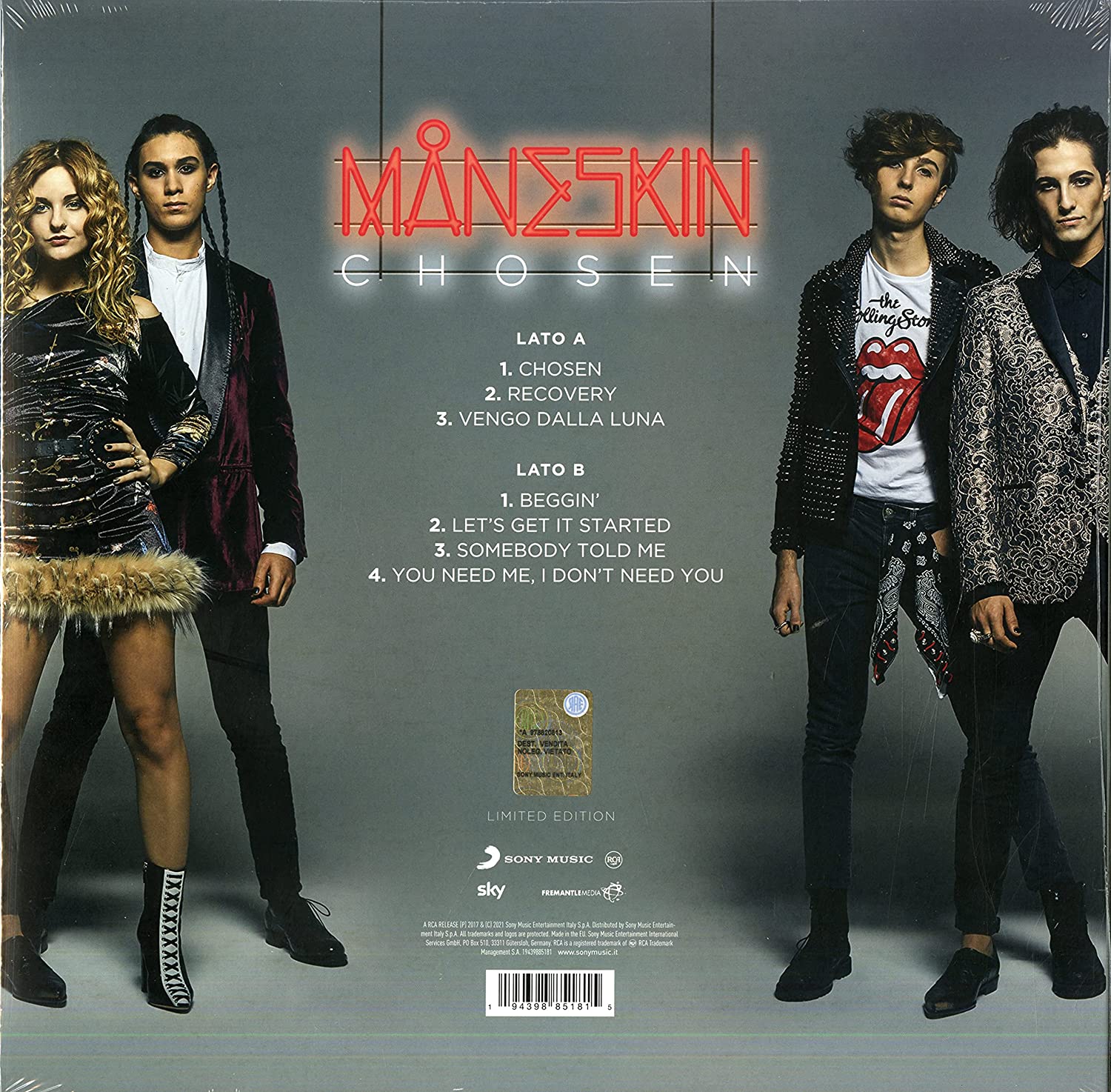 Chosen (Blue Vinyl) | Maneskin