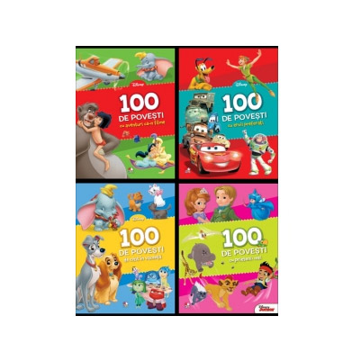 Set 100 de Povesti cu Eroii preferati (4 carti) | carturesti.ro