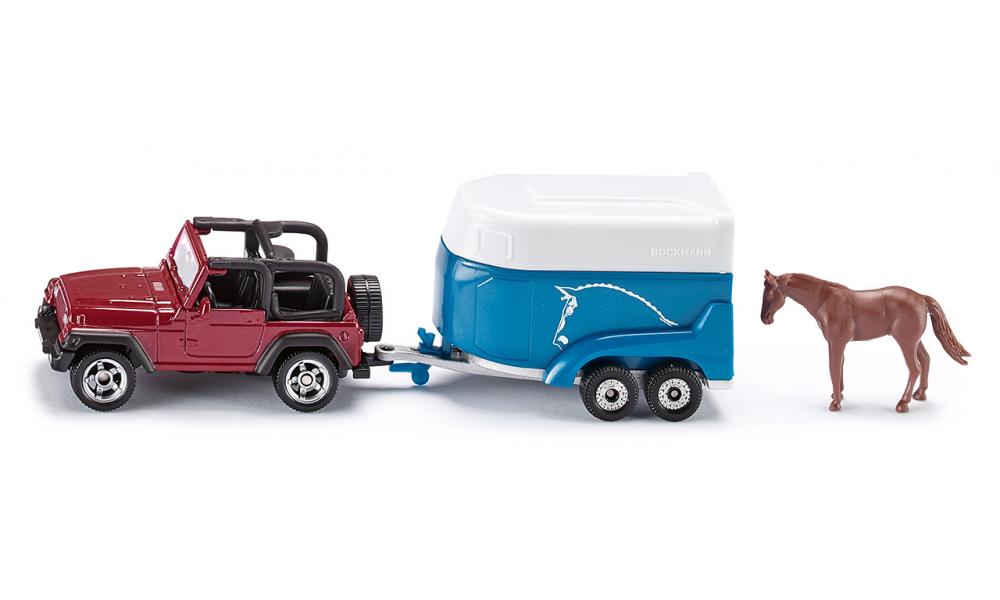 Jucarie - Jeep with Horse Trailer | Siku - 5 | YEO