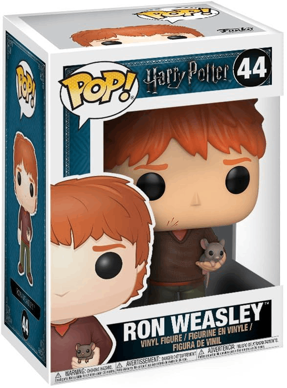 Figurina - Harry Potter - Ron Weasley with Rat | Funko