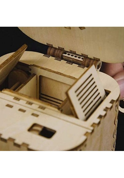 Puzzle 3D din lemn - Treasure Box, 123 piese | Robotime - 4