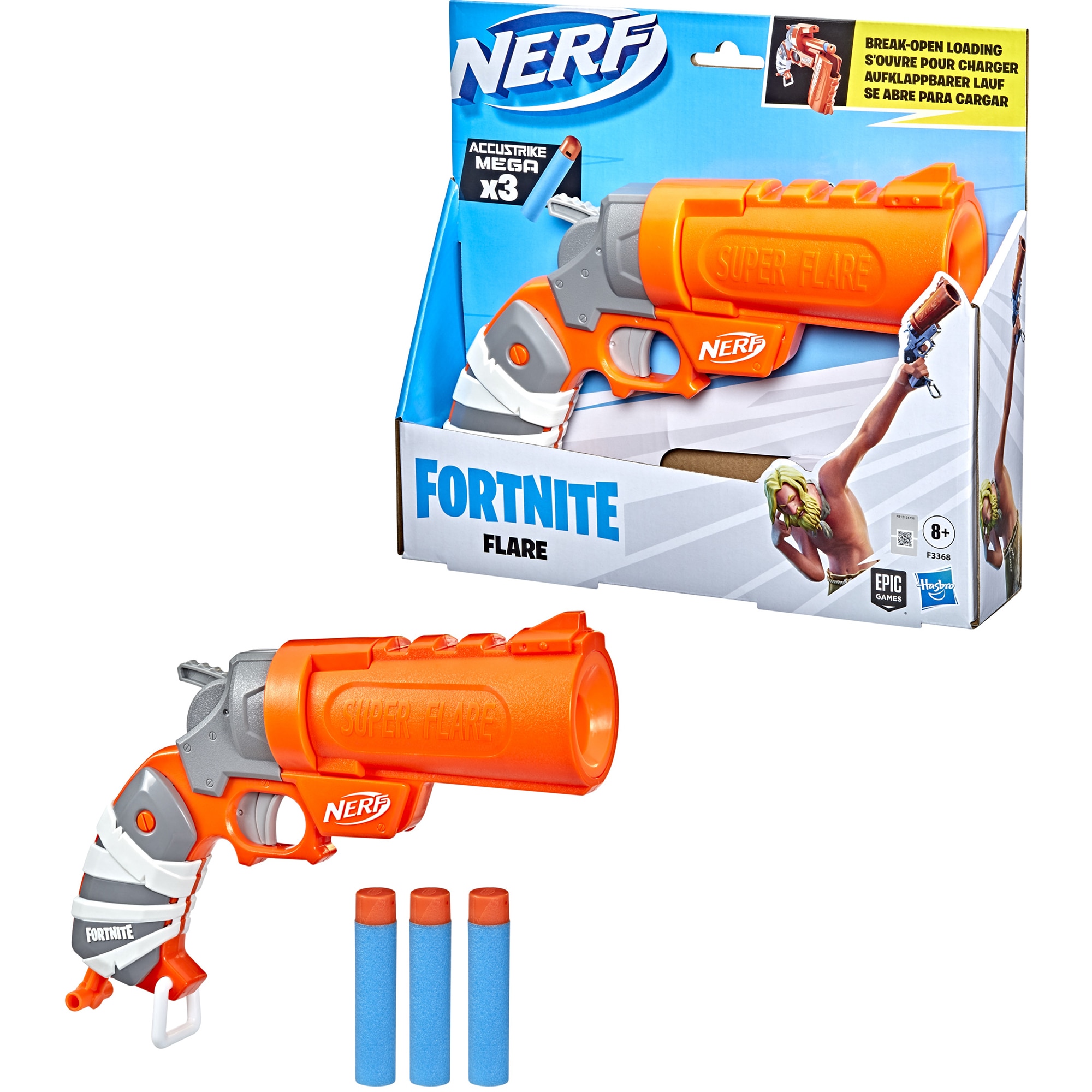 Jucarie - Nerf Blaster Fortnite - Flare, 3 Proiectile | Hasbro - 3 | YEO