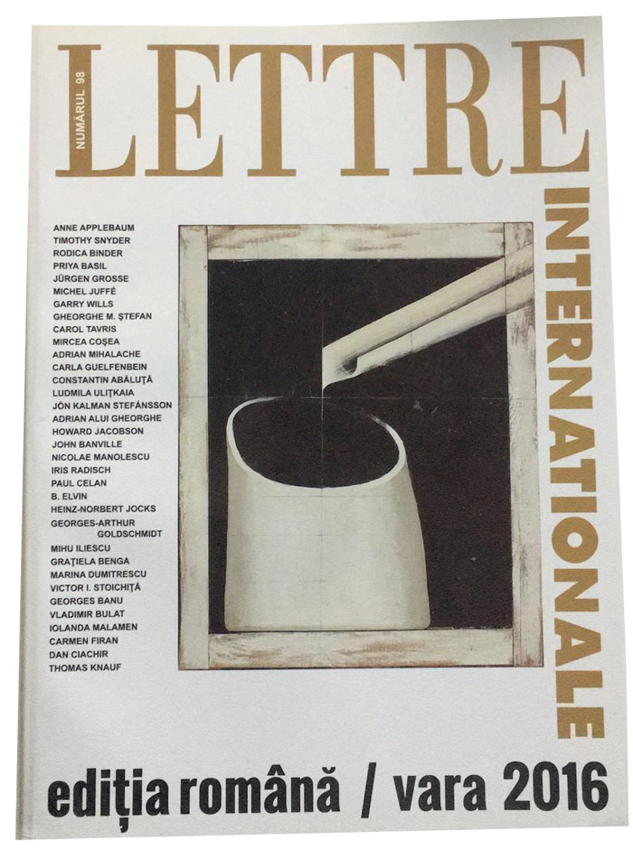 PDF Lettre Internationale Nr. 98 (Vara 2016) | carturesti.ro Reviste