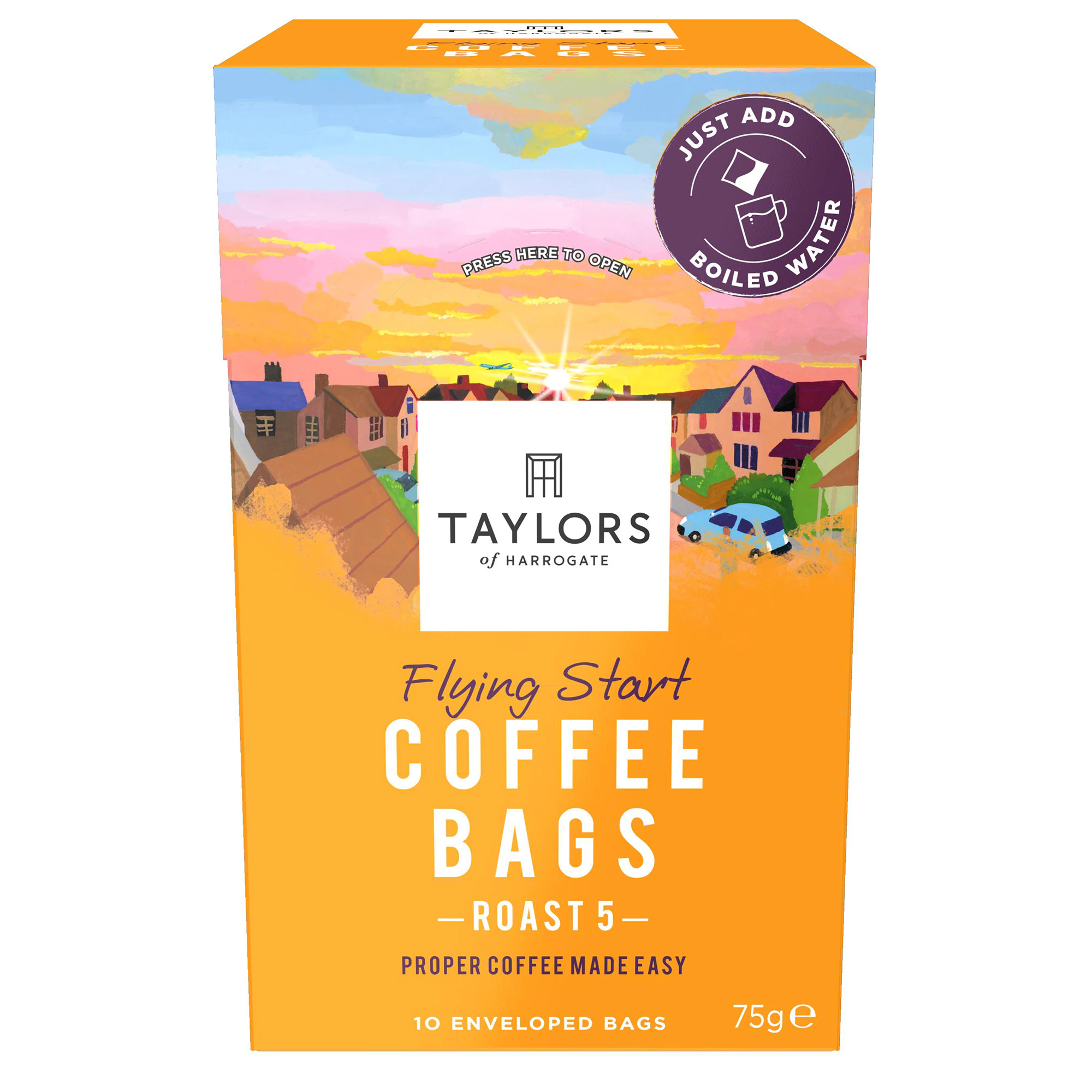 Cafea la plic - Flying Start Coffee Bags, 10 pliculete