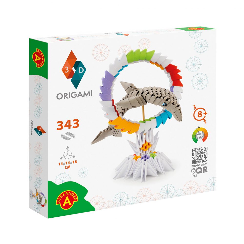  Kit origami 3D - Dolphin | Alexander Toys 