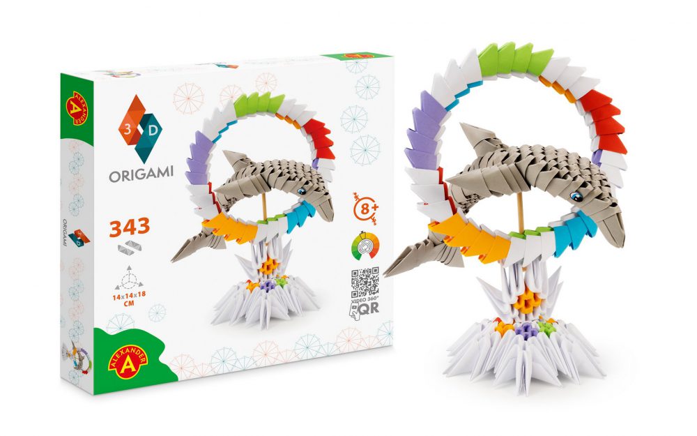 Kit origami 3D - Dolphin | Alexander Toys